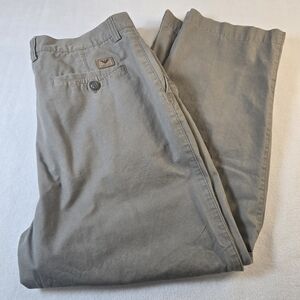 Giorgio Armani Pants Mens 36x27 Beige Cotton Flat Front Straight Leg